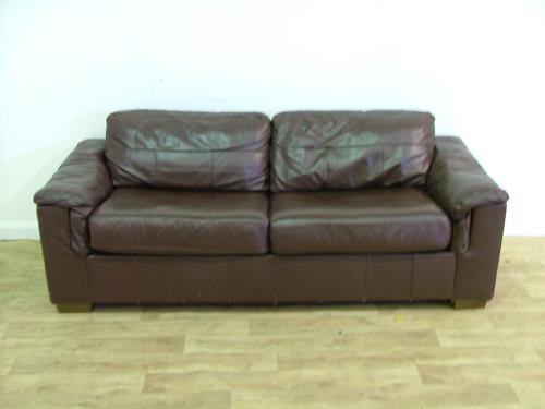 Leather Two Seater Sofa Bed