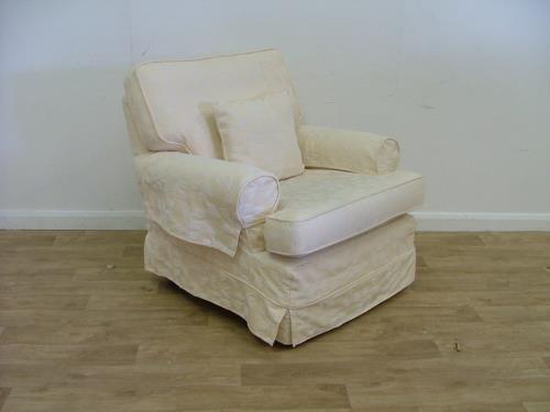 Cream Fabric Armchair 