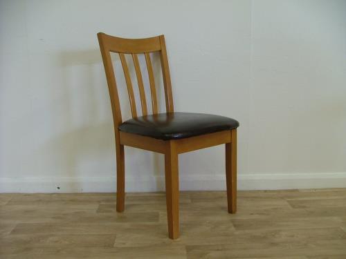 Leather Effect Dining Chair #1