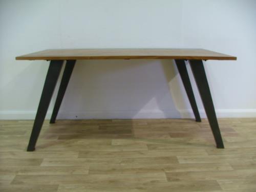Wooden Topped Dining Table