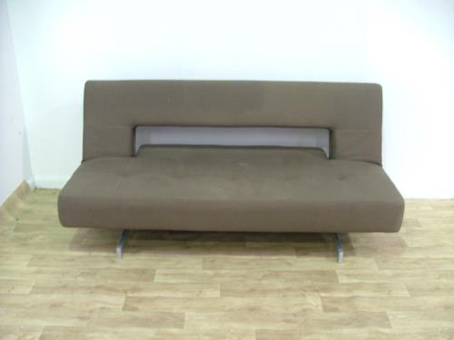Brown Fabric Sofa Bed 