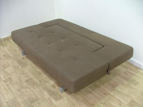 Brown Fabric Sofa Bed 