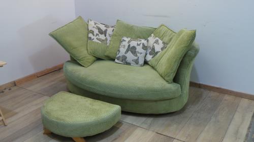 DFS Cuddle Sofa with Foot Stool