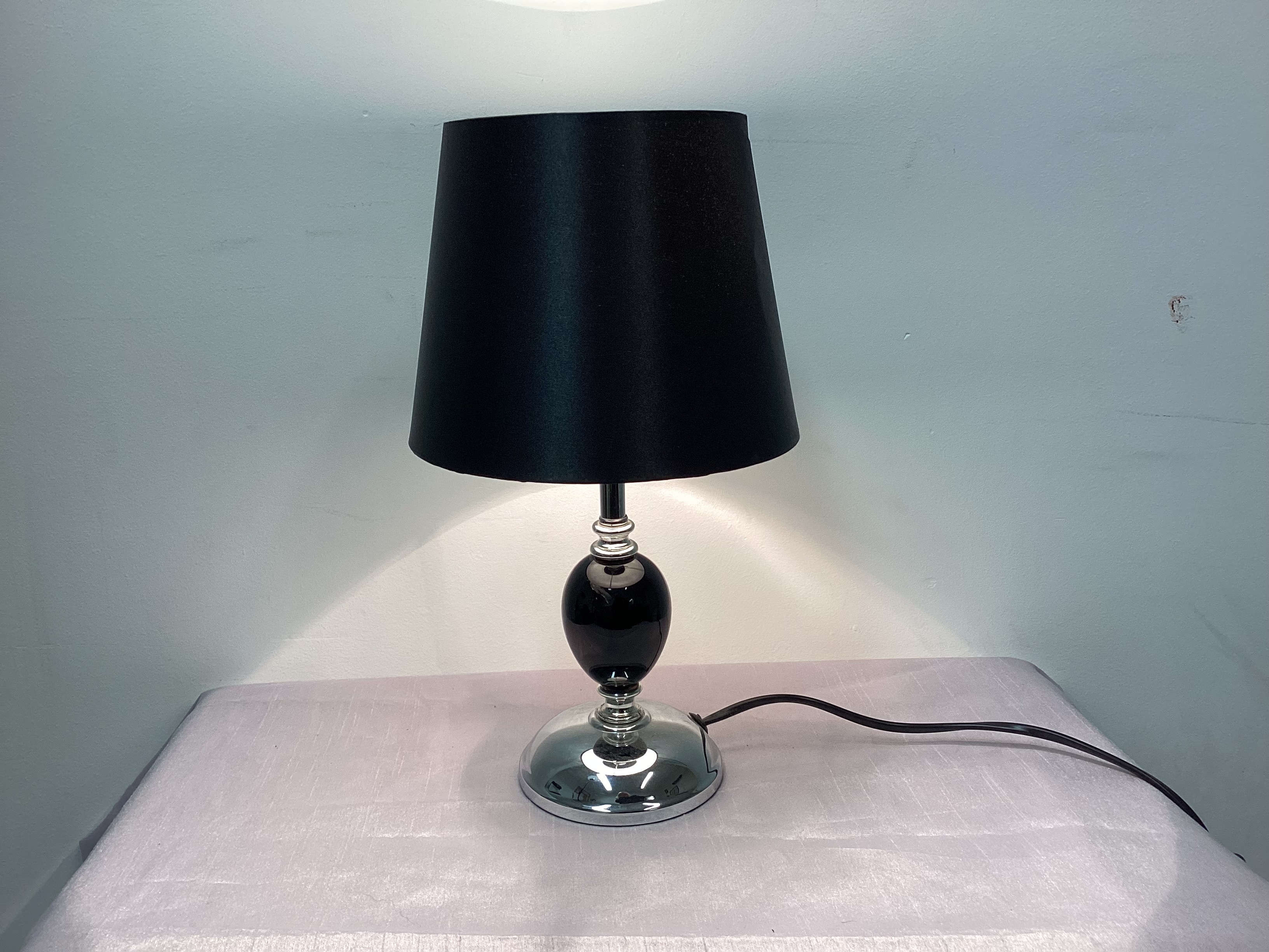 Black & Chrome Lamp