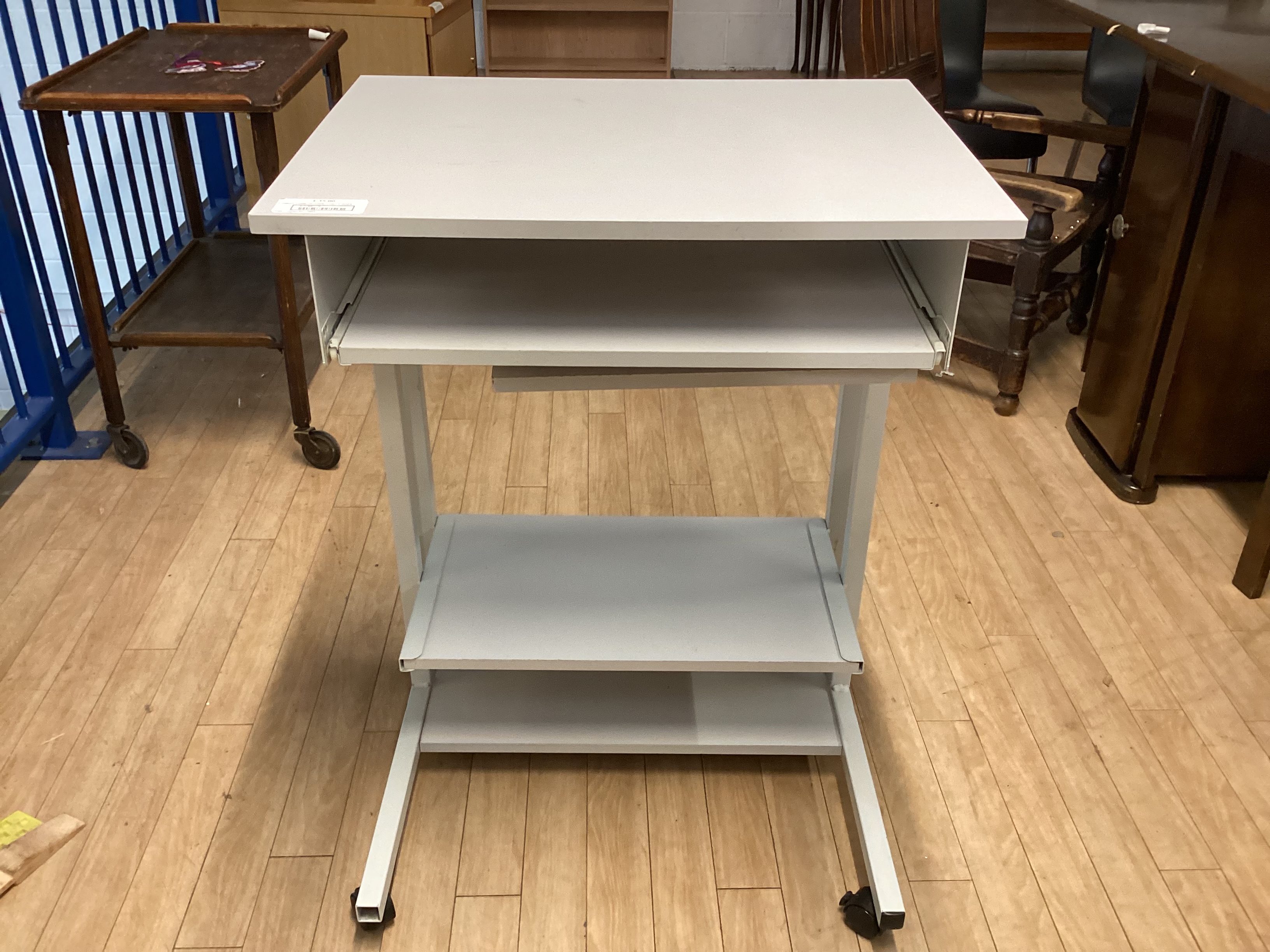 Grey Computer Desk