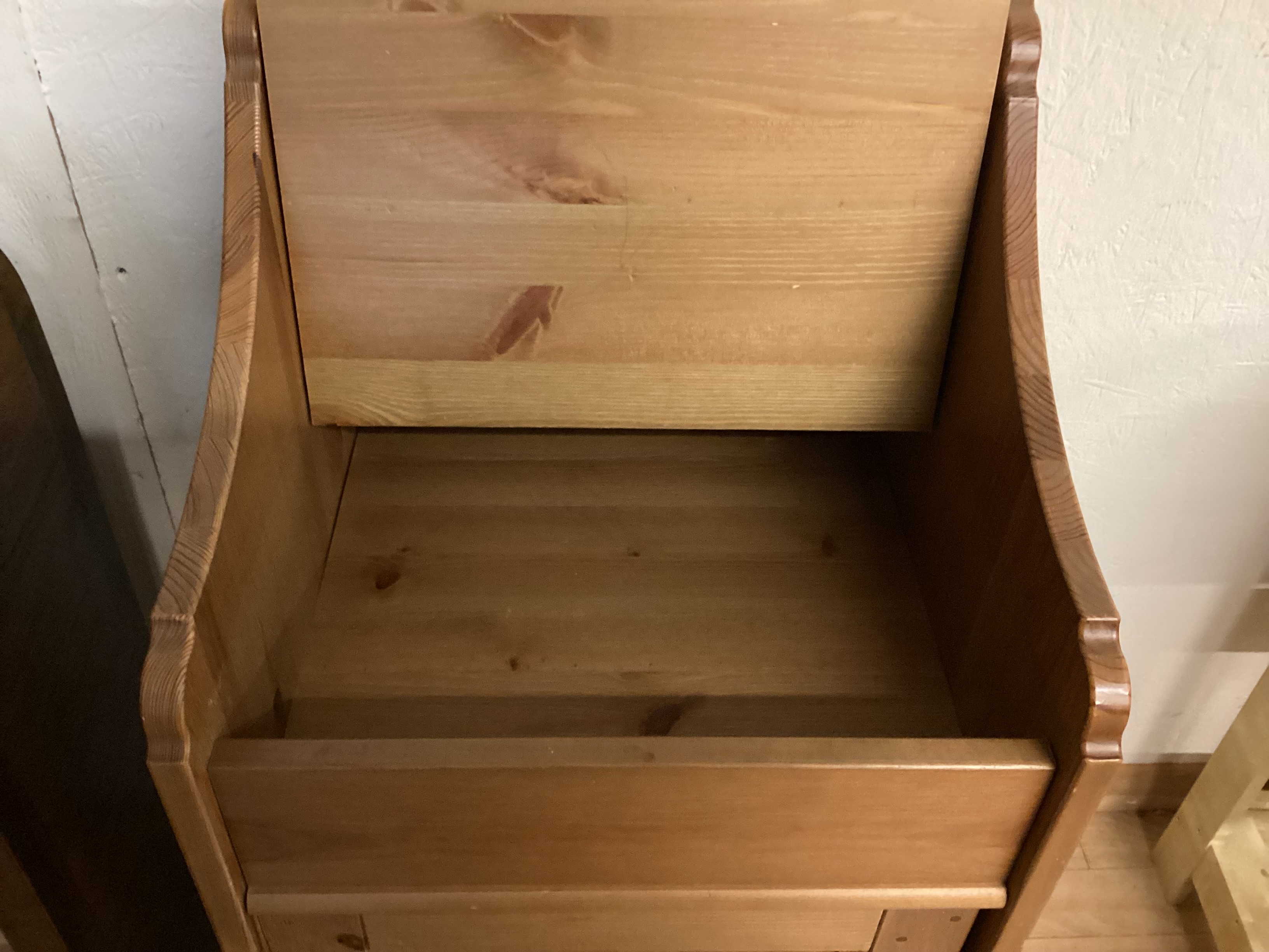 Large Pine Bedside Cupboard