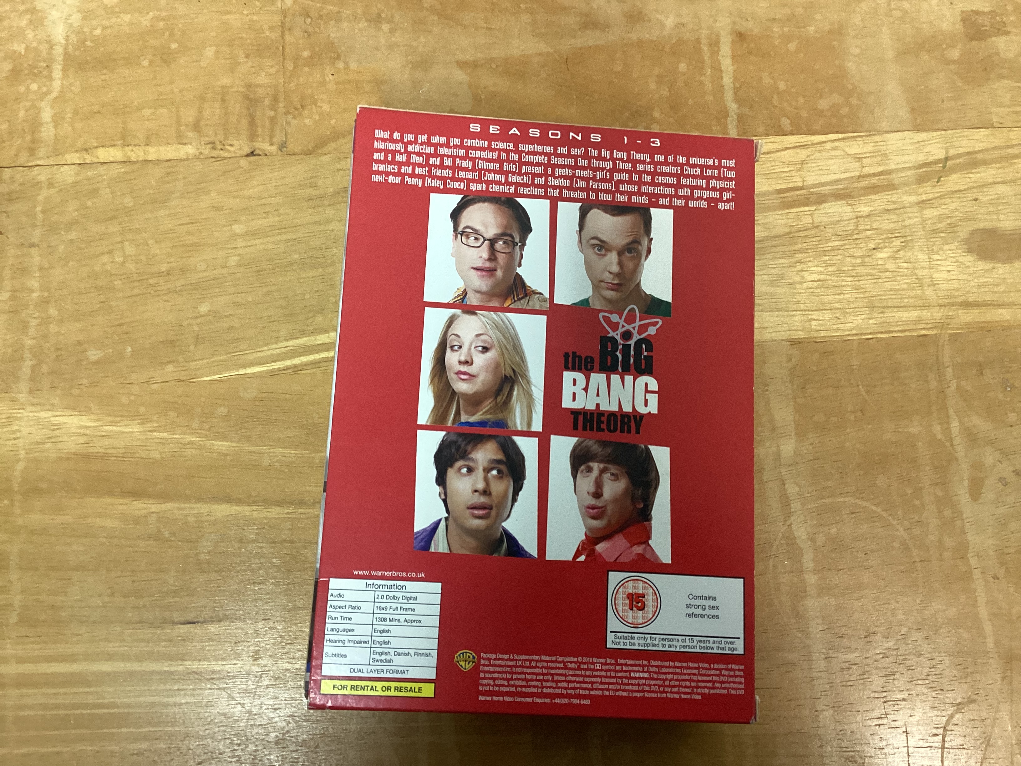 The Big Bang Theory Seasons 1 -3